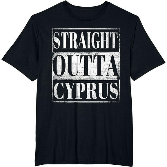 Straight Outta Cyprus T-Shirt Cypriot Descent Gift Shirt T-Shirt