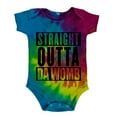 thumbnail image 1 of Straight Outta Da Womb Funny Soft Baby One Piece Rainbow 18-24 M, 1 of 1