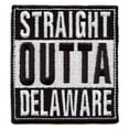thumbnail image 1 of Straight Outta Delaware Patch Embroidered Iron On, 1 of 2