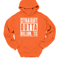 thumbnail image 1 of Straight Outta Dillon TX Hooded Sweatshirt Hoodie Football Texas TV Show - Orange, XL, 1 of 1