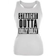 thumbnail image 1 of Straight Outta Dilly Dilly Juniors Soft Tank Top White LG, 1 of 1
