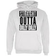 thumbnail image 1 of Straight Outta Dilly Dilly Mens Hoodie White MD, 1 of 1