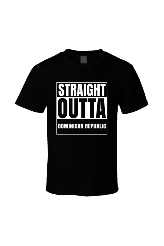 Straight Outta Dominican Republic Country Pride Parody Logo Unisex T-Shirt, up to size 5XL
