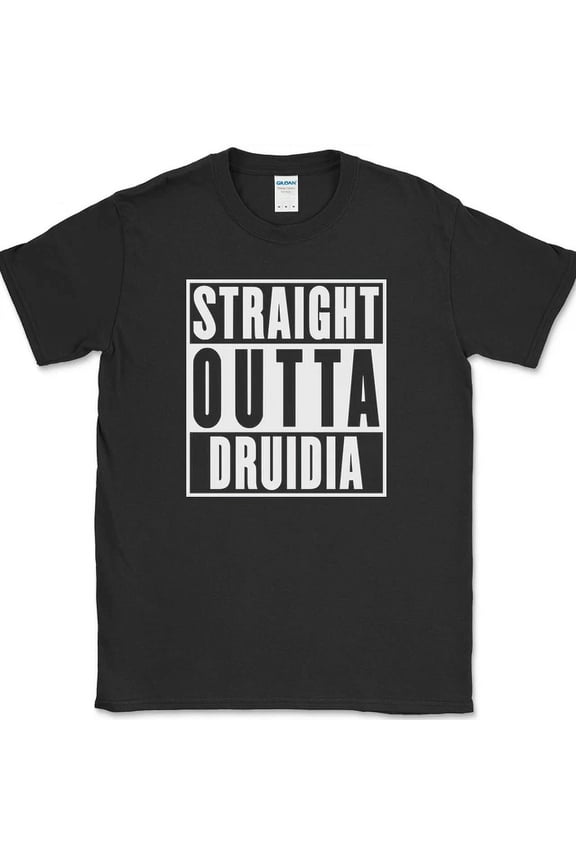 Straight Outta Druidia T-Shirt Funny Space Sci Fi Balls Gift Tee Unisex S-5XL Hot Trending Shirt, Vintage Birthday Gift