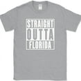 thumbnail image 1 of Straight Outta Florida T-Shirt Funny State FL Humor Gift Desantis Text Tee - Heather Grey, 5XL, 1 of 1