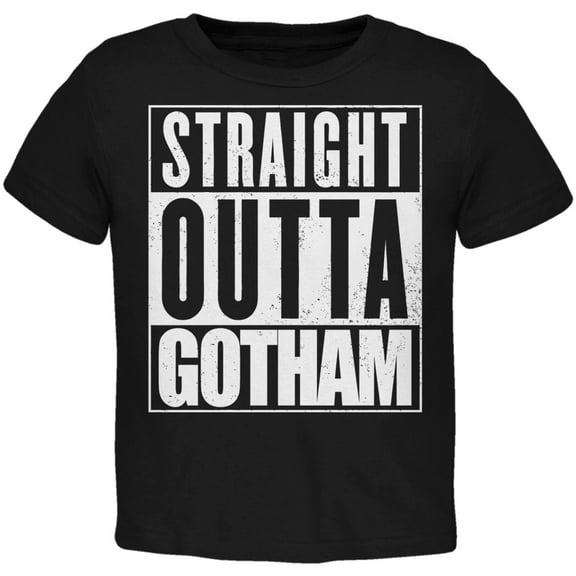 Straight Outta Gotham Black Toddler T-Shirt - 3T
