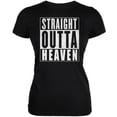 thumbnail image 1 of Straight Outta Heaven Black Juniors Soft T-Shirt - X-Large, 1 of 1