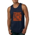 thumbnail image 1 of Straight Outta Houston HOU Fan | Fantasy Baseball Fans | Mens Sports Graphic Tank Top, Navy, X-Large, 1 of 4