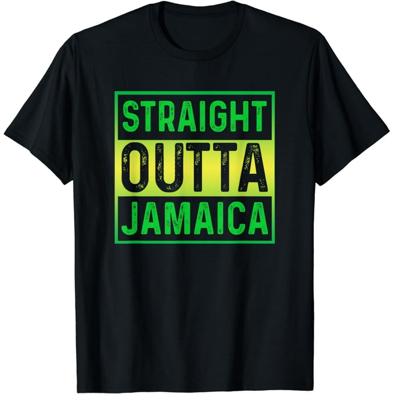 Straight Outta Jamaica T-Shirt Caribbean Party Gift Shirt Straight Outta Jamaica T-Shirt Caribbean Party Gift Shirt