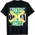 thumbnail image 1 of Straight Outta Jamaica Jamaican Flag Gifts for Men Women T-Shirt mens t shirt，black，women，funny，misfits，men，journey, 1 of 4