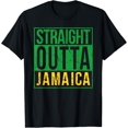 thumbnail image 1 of Straight Outta Jamaica Shirt Cool Jamaican T-shirt, 1 of 3