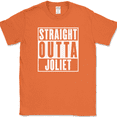 thumbnail image 1 of Straight Outta Joliet Illinois IL T-Shirt Funny State City Pride Humor Gift Tee - Orange, 2XL, 1 of 1
