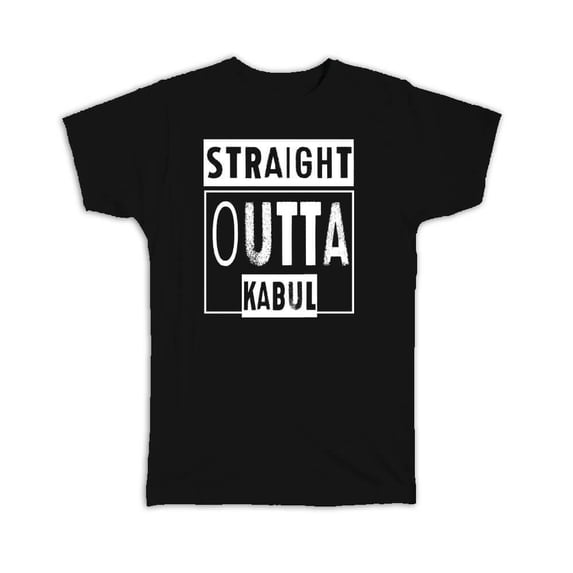 Kabul Time Straight Outta Kabul Afghanistan Graphic T-Shirt - Walmart.com