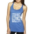thumbnail image 1 of Straight Outta Kansas City KC Fan | Fantasy Baseball Fans | Womens Sports Premium Tri-Blend Racerback Tank Top, Vintage Royal, Small, 1 of 4