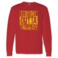 thumbnail image 1 of Straight Outta Kansas City Long Sleeve T-Shirt - Large - Red, 1 of 6