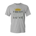 thumbnail image 1 of Straight Outta Kauffman Crown Baseball Sports DT Adult T-Shirt Tee, 1 of 2