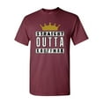 thumbnail image 1 of Straight Outta Kauffman Crown Baseball Sports DT Adult T-Shirt Tee, 1 of 2