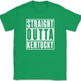 thumbnail image 1 of Straight Outta Kentucky T-Shirt Funny Humor State Pride Home US Tee - Green, 4XL, 1 of 1