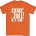 thumbnail image 1 of Straight Outta Kentucky T-Shirt Funny Humor State Pride Home US Tee - Orange, 2XL, 1 of 1
