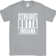 thumbnail image 1 of Straight Outta Kentucky T-Shirt Funny State Humor Gift Novelty Text Tee - Heather Grey, S, 1 of 1