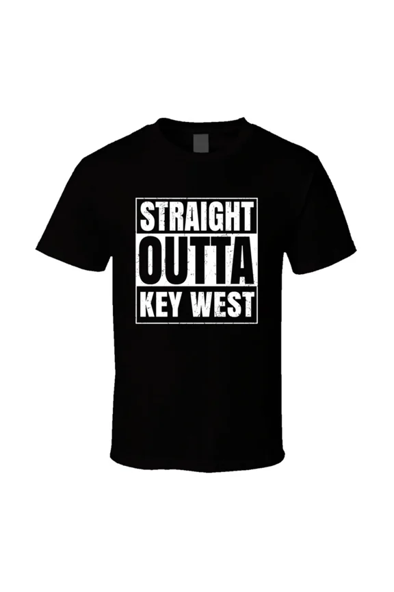 Straight Outta Key West Florida City Compton Parody Grunge Unisex T-Shirt, up to Size 5XL