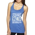 thumbnail image 1 of Straight Outta LA Los Angeles Fan | Fantasy Baseball Fans | Womens Sports Premium Tri-Blend Racerback Tank Top, Vintage Royal, Medium, 1 of 4