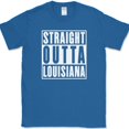 thumbnail image 1 of Straight Outta Louisiana T-Shirt Funny State Humor Gift Novelty Text Tee - Royal Blue, 3XL, 1 of 1