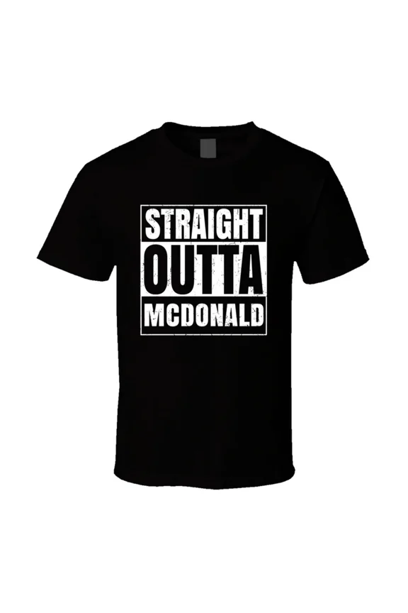 Straight Outta McDonald Pennsylvania City Compton Parody Grunge Unisex T-Shirt, up to Size 5XL