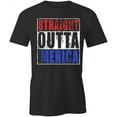 thumbnail image 1 of Straight Outta 'Merica T-Shirt | Cool Patriotic White Tee Gift, 1 of 5