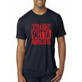 thumbnail image 1 of Straight Outta Minnesota MIN Fan | Fantasy Baseball Fans | Mens Sports Premium Tri Blend T-Shirt, Vintage Navy, X-Large, 1 of 4