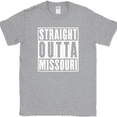 thumbnail image 1 of Straight Outta Missouri T-Shirt Funny State Humor Gift Novelty Text Tee - Heather Grey, 3XL, 1 of 1