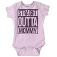 thumbnail image 1 of Straight Outta Mommy Hip Hop Romper Boys or Girls Infant Baby Brisco Brands 12M, 1 of 6