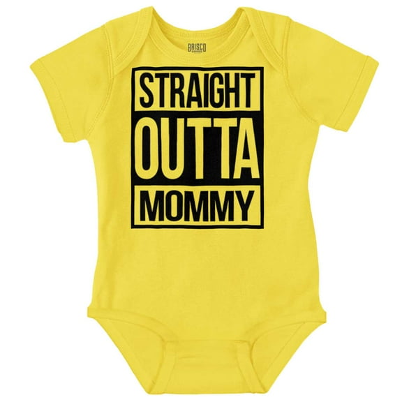 Straight Outta Mommy Hip Hop Romper Boys or Girls Infant Baby Brisco Brands 18M