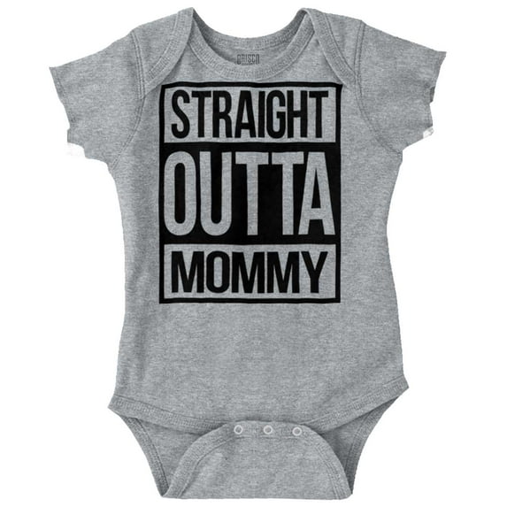 Straight Outta Mommy Hip Hop Romper Boys or Girls Infant Baby Brisco Brands 24M