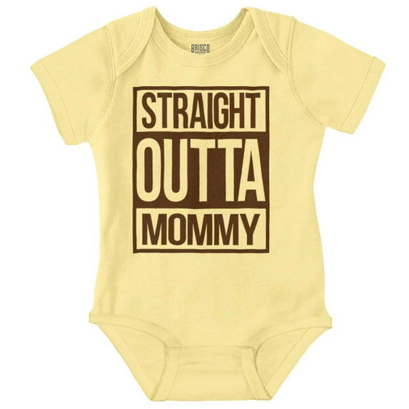 Straight Outta Mommy Hip Hop Romper Boys or Girls Infant Baby Brisco Brands NB