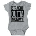 thumbnail image 1 of Straight Outta Mommy Hip Hop Romper Boys or Girls Infant Baby Brisco Brands NB, 1 of 6