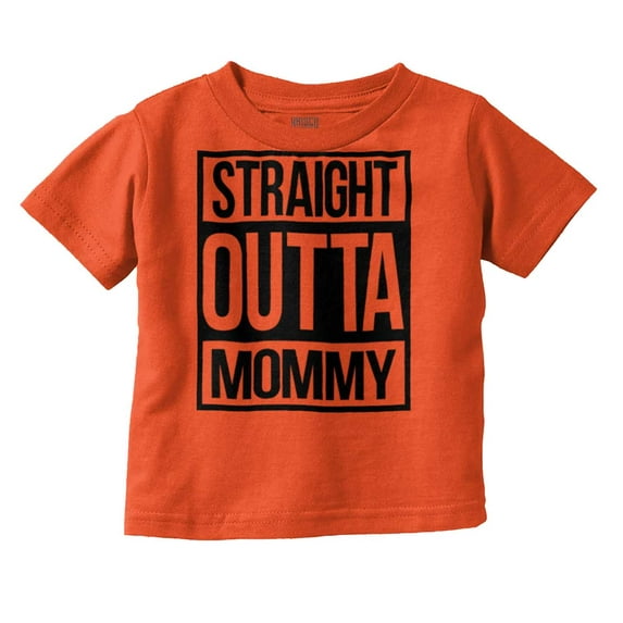 Straight Outta Mommy Hip Hop Toddler Boy Girl T Shirt Infant Toddler Brisco Brands 24M