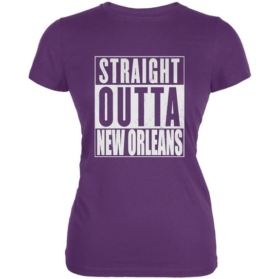 Straight Outta New Orleans Juniors Soft T Shirt