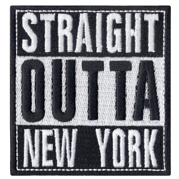Straight Outta New York Iron On Patch