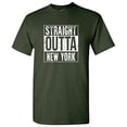 thumbnail image 1 of Straight Outta New York - New York Football T Shirt - 2X-Large - Forest, 1 of 6
