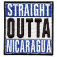 thumbnail image 1 of Straight Outta Nicaragua Embroidered Iron On Patch, 1 of 2