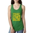thumbnail image 1 of Straight Outta Oakland Oak Fan | Fantasy Baseball Fans | Womens Sports Jersey Racerback Tank Top, Kelly, Medium, 1 of 4