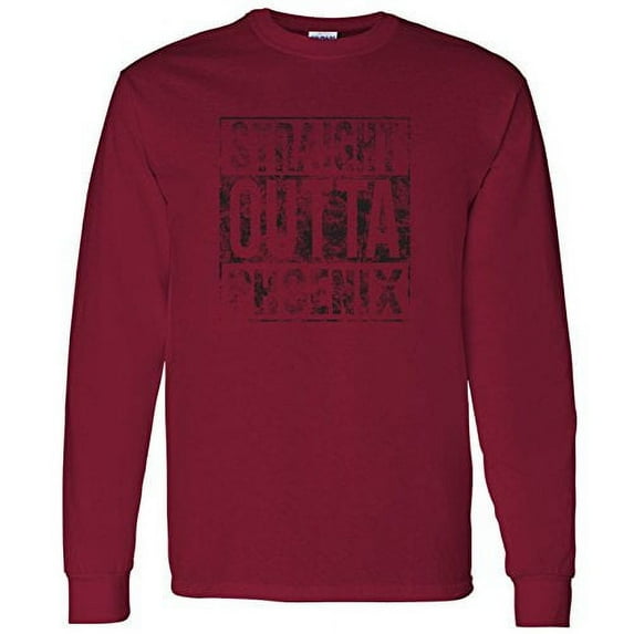 Straight Outta Phoenix Long Sleeve T-Shirt - Large - Cardinal