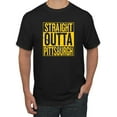 thumbnail image 1 of Straight Outta Pittsburgh Pit Fan | Fantasy Baseball Fans | Mens Sports Graphic T-Shirt, Black, 4XL, 1 of 4