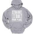 thumbnail image 1 of Straight Outta Point Place Hooded Sweatshirt Hoodie Funny TV Show Humor - Heather Grey, 5XL, 1 of 1