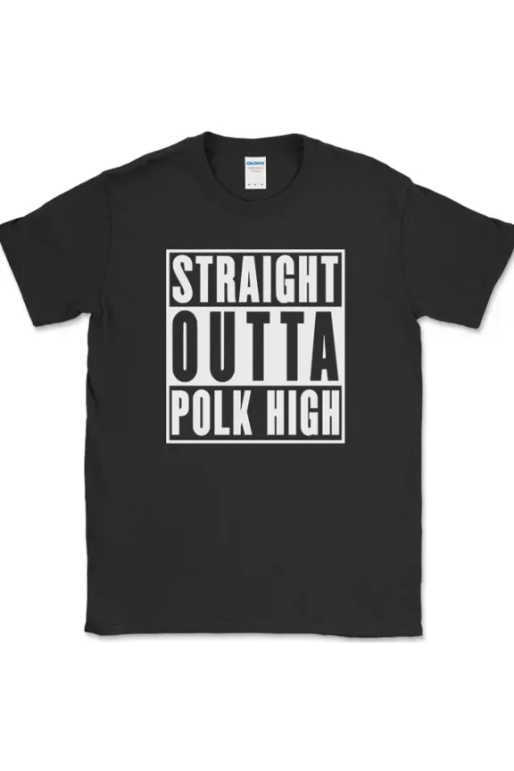 Straight Outta Polk High T-Shirt Funny Al Bundy Married With Children Tee Unisex S-5XL Hot Trending Shirt, Vintage Birthday Gift