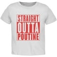 thumbnail image 1 of Straight Outta Poutine Toddler T Shirt White 3T, 1 of 1