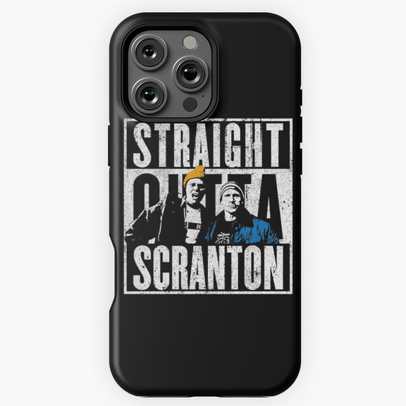 Straight Outta Scranton The Office Phone Case for iPhone 16 15 14 13 12 11 Pro Max