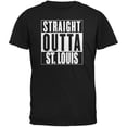 thumbnail image 1 of Straight Outta St. Louis Black Adult T-Shirt - Small, 1 of 1