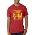 thumbnail image 1 of Straight Outta St. Louis STL Fan | Fantasy Baseball Fans | Mens Sports Graphic T-Shirt, Red, Small, 1 of 4